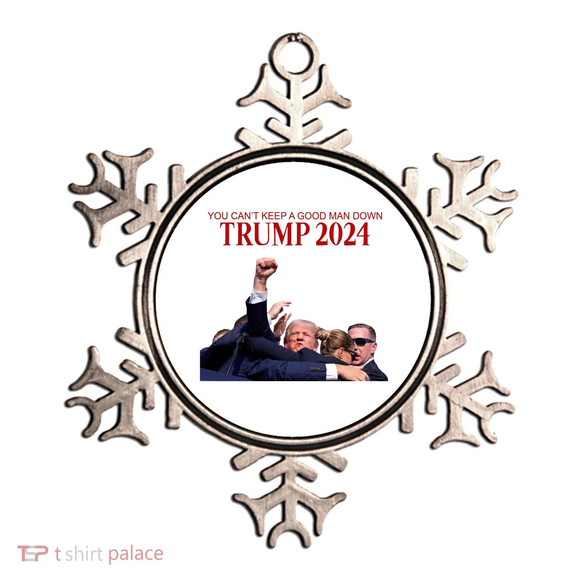 Donald Trump 2024 You CanT Keep A Good Man Down Ornament