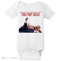 Donald Trump 2024 You CanT Keep A Good Man Down Baby Bodysuit thumb 0