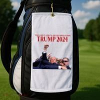 Donald Trump 2024 You CanT Keep A Good Man Down Golf Towel thumb 2