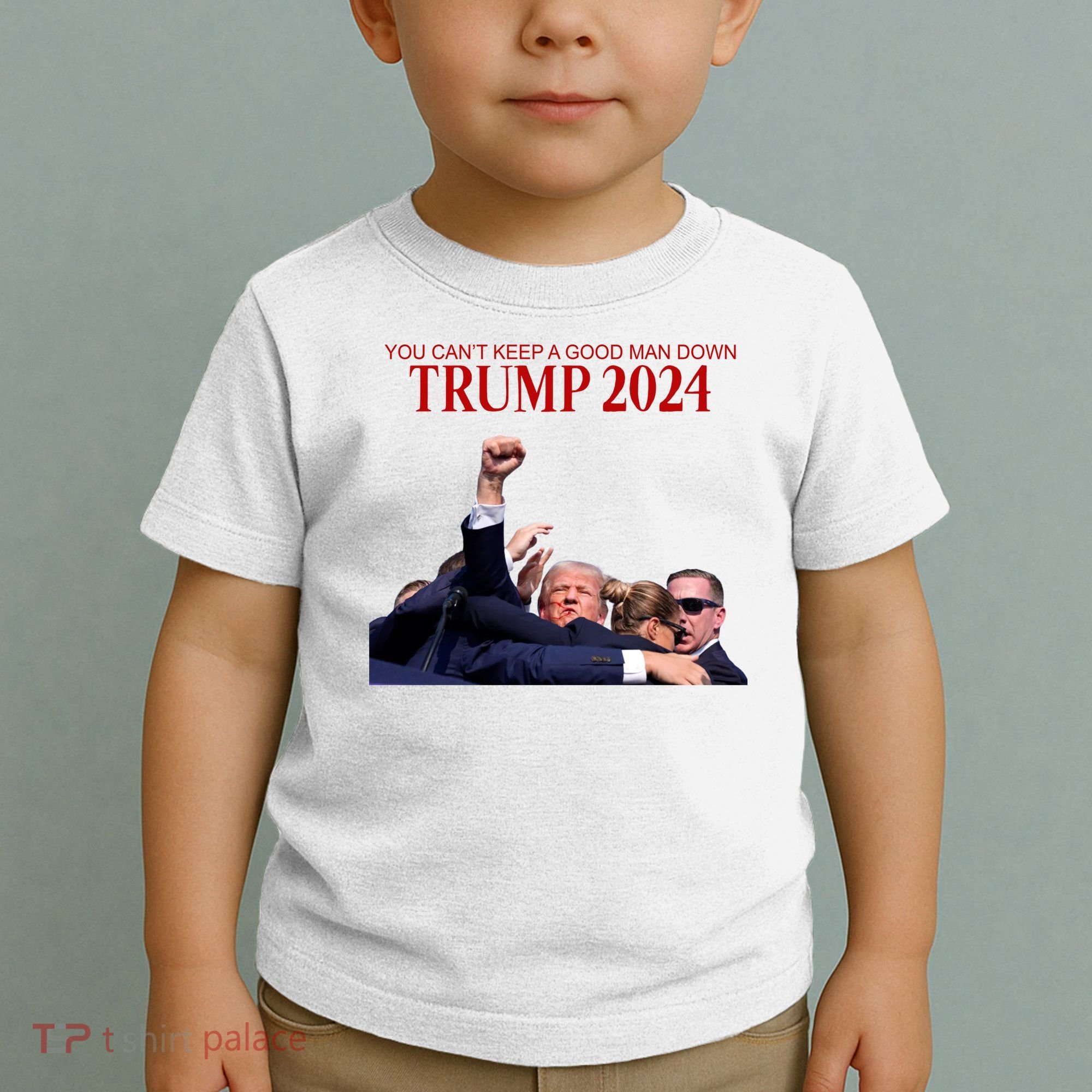 Donald Trump 2024 You CanT Keep A Good Man Down Toddler T-Shirt
