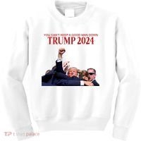 Donald Trump 2024 You CanT Keep A Good Man Down Kids Sweatshirt thumb 0