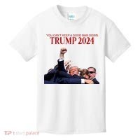 Donald Trump 2024 You CanT Keep A Good Man Down Kids T-Shirt thumb 0