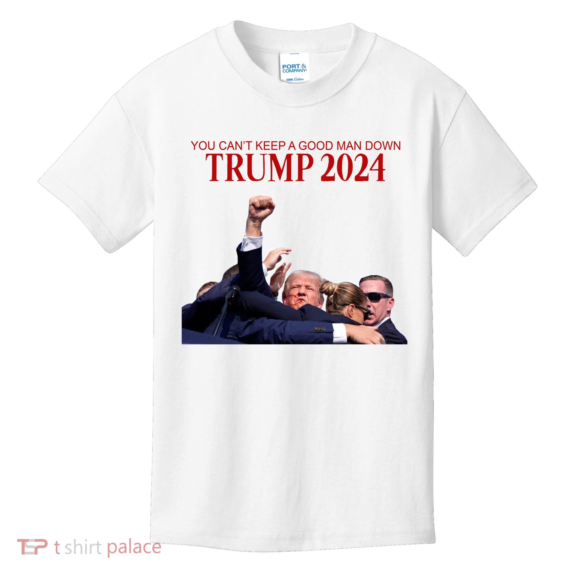 Donald Trump 2024 You CanT Keep A Good Man Down Kids T-Shirt