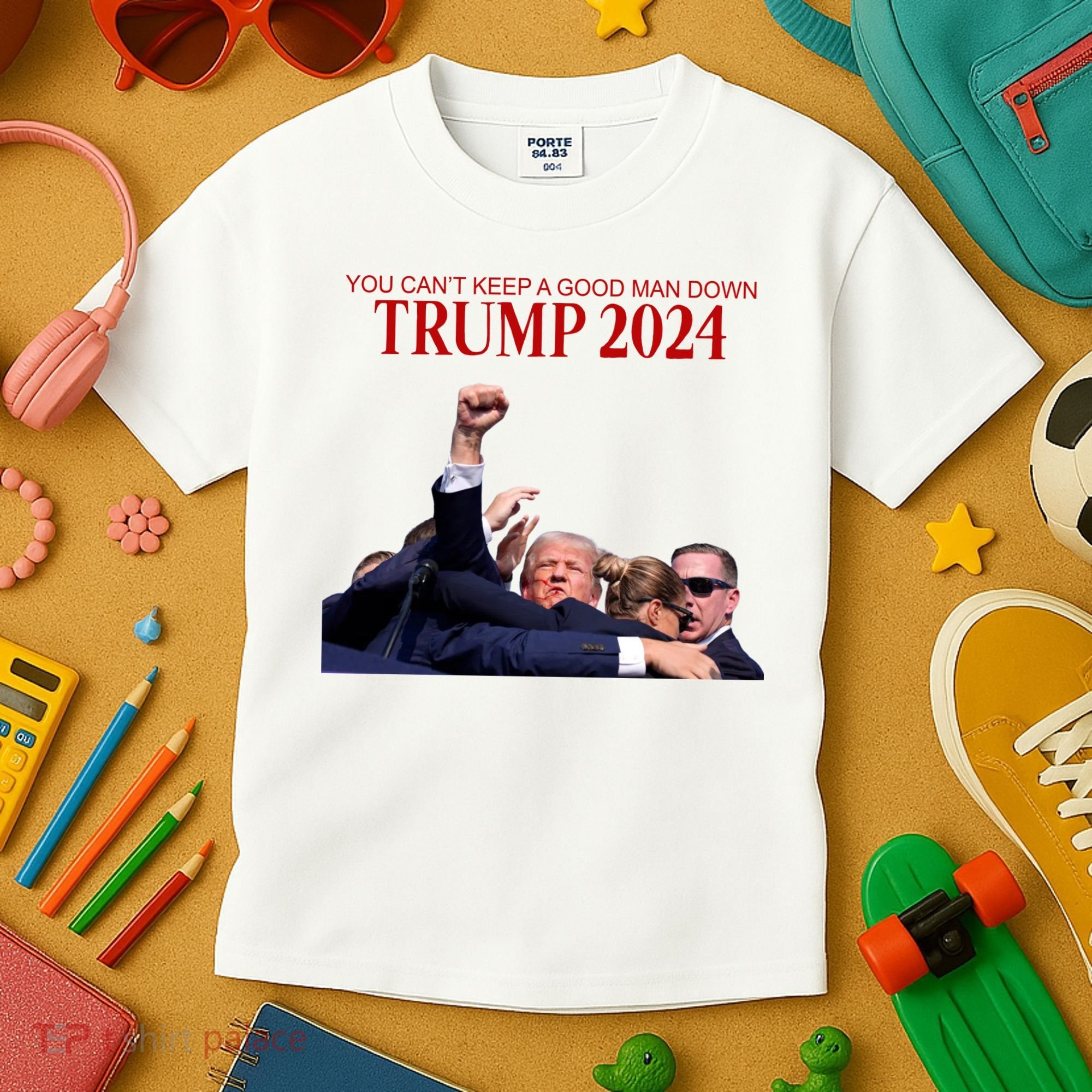 Donald Trump 2024 You CanT Keep A Good Man Down Kids T-Shirt