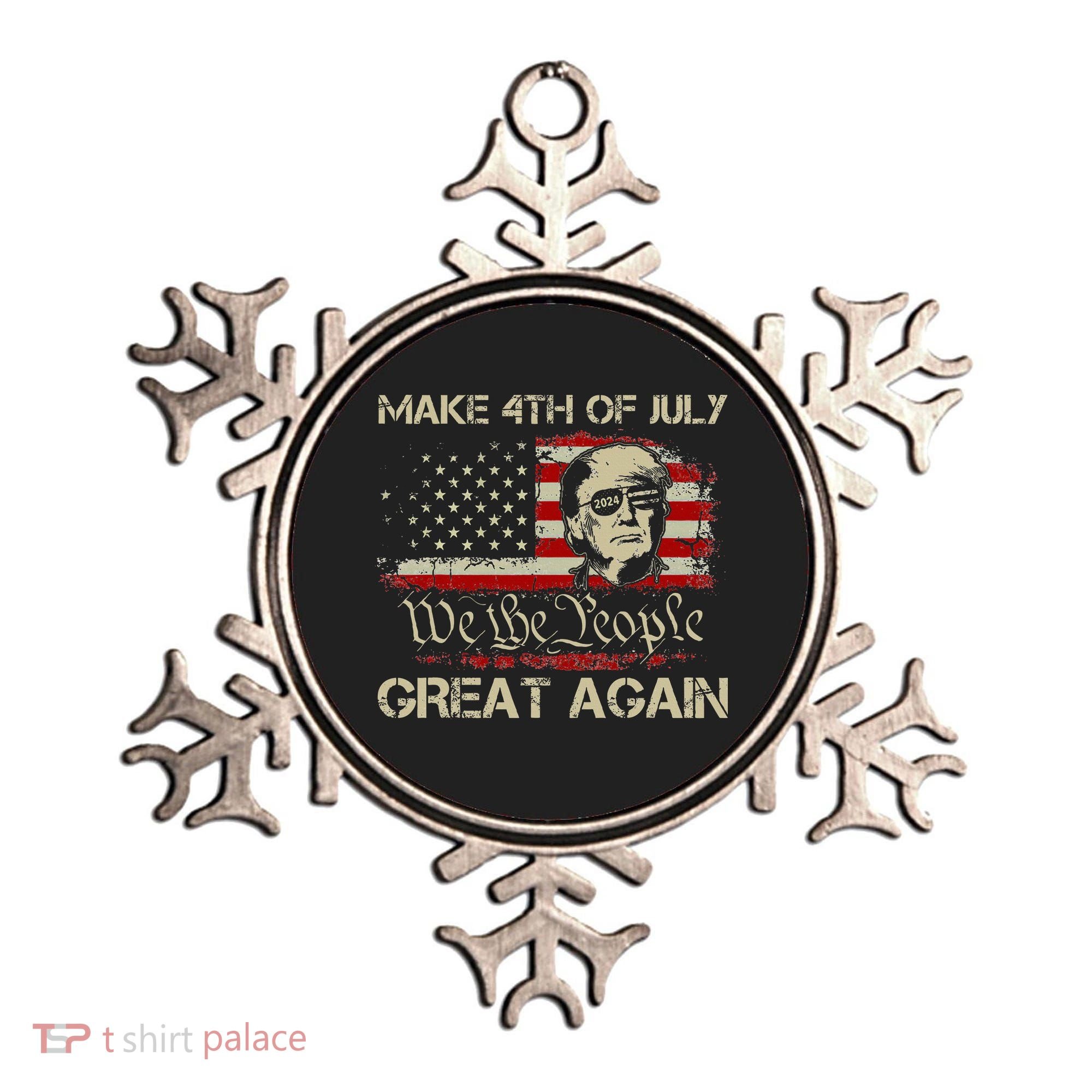 Donald Trump 2024 Make 4th Of July Great Again Ornament