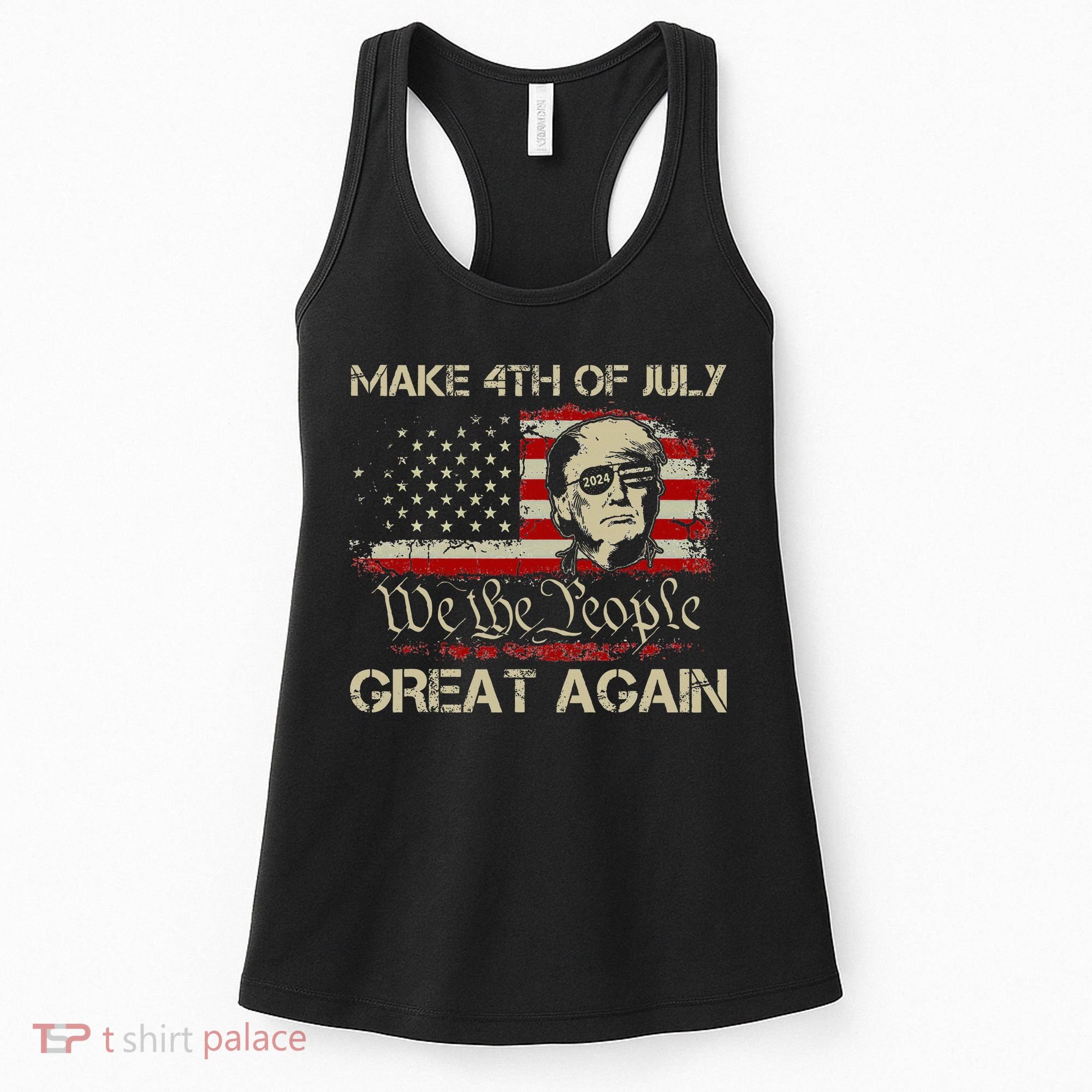Donald Trump 2024 Make 4th Of July Great Again Women's Tank Top