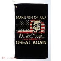 Donald Trump 2024 Make 4th Of July Great Again Golf Towel thumb 0