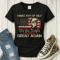 Donald Trump 2024 Make 4th Of July Great Again Women's T-Shirt thumb 3
