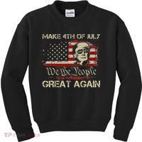Donald Trump 2024 Make 4th Of July Great Again Kids Sweatshirt thumb 0