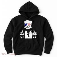 Donald Trump 2024 Middle Finger Conservative Republican Hoodie thumb 0