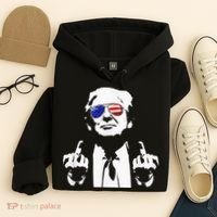 Donald Trump 2024 Middle Finger Conservative Republican Hoodie thumb 4