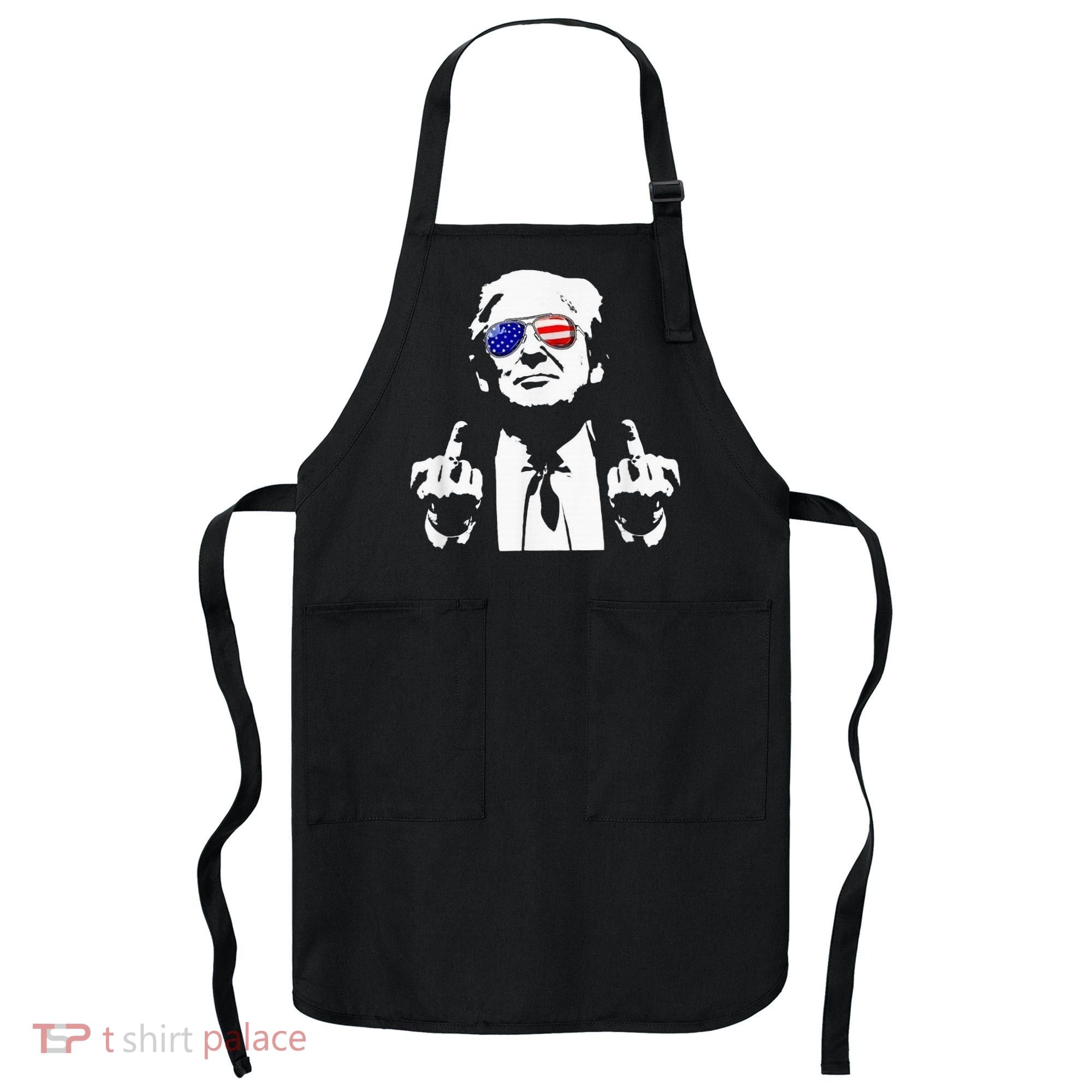 Donald Trump 2024 Middle Finger Conservative Republican Apron