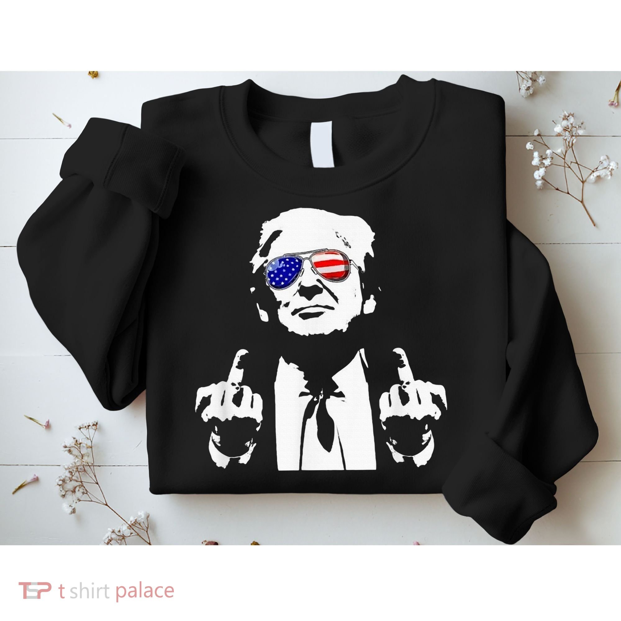 Donald Trump 2024 Middle Finger Conservative Republican Sweatshirt