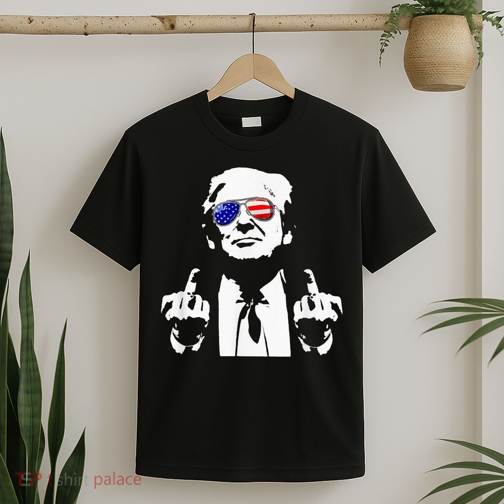 Donald Trump 2024 Middle Finger Conservative Republican T-Shirt