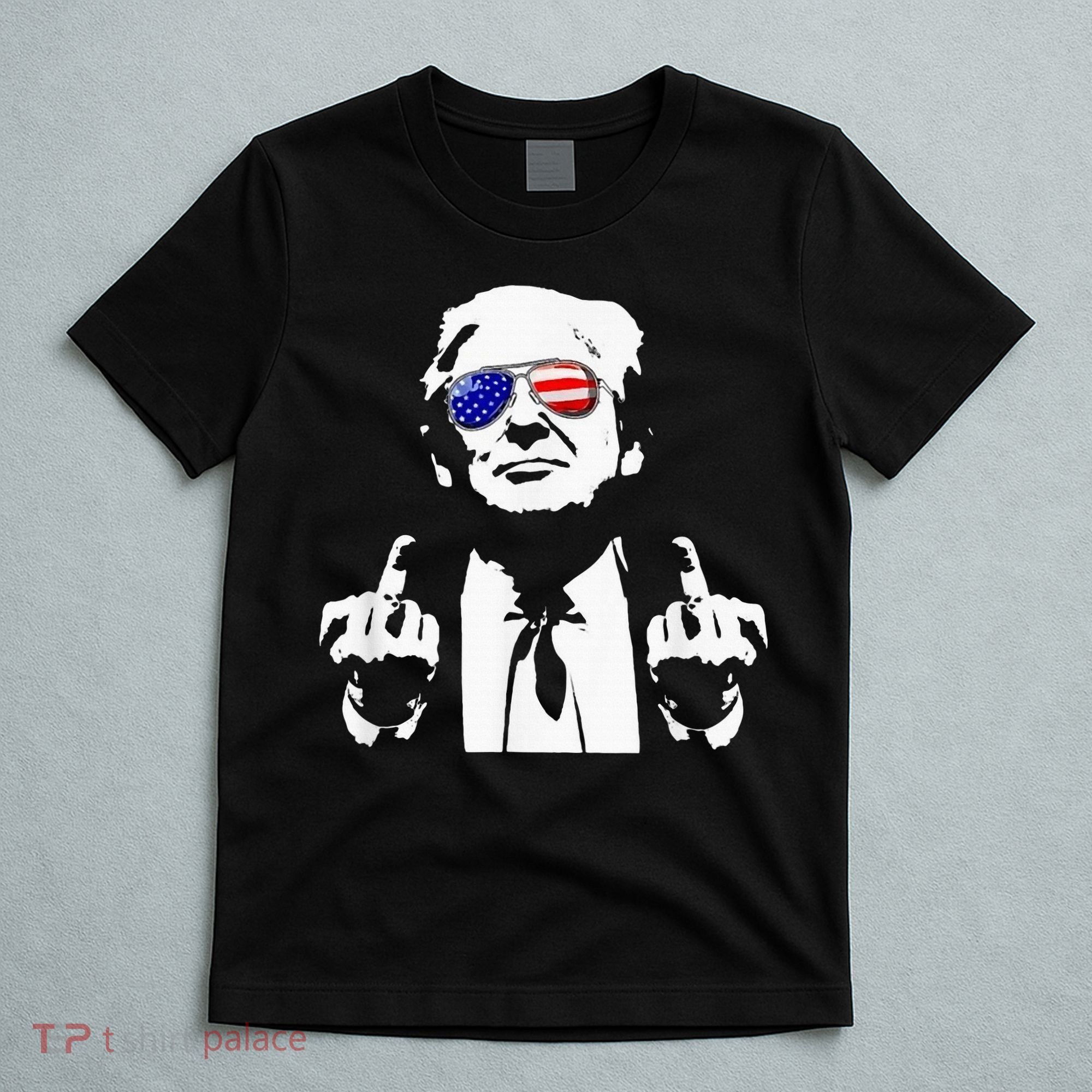 Donald Trump 2024 Middle Finger Conservative Republican T-Shirt