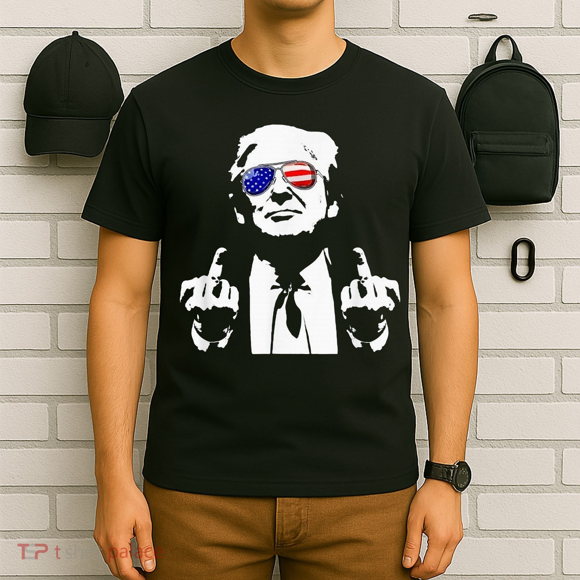 Donald Trump 2024 Middle Finger Conservative Republican T-Shirt