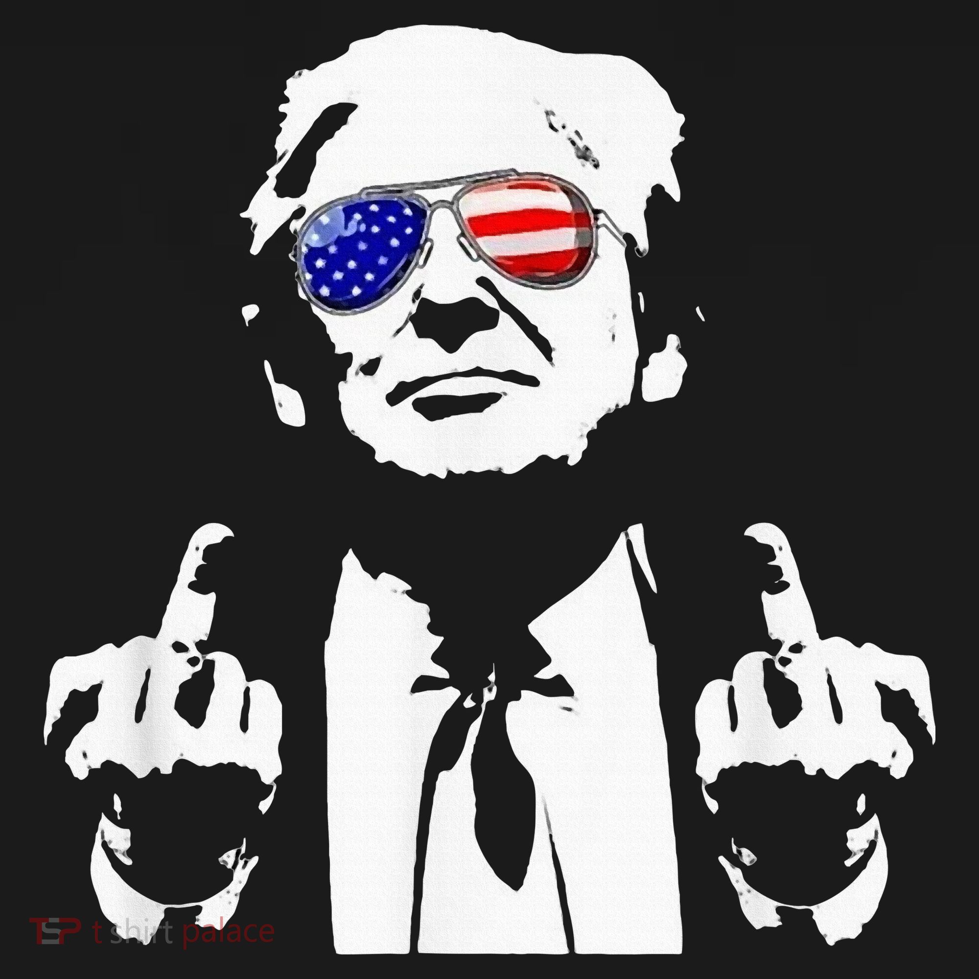 Donald Trump 2024 Middle Finger Conservative Republican T-Shirt