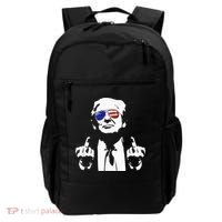 Donald Trump 2024 Middle Finger Conservative Republican Backpack thumb 0
