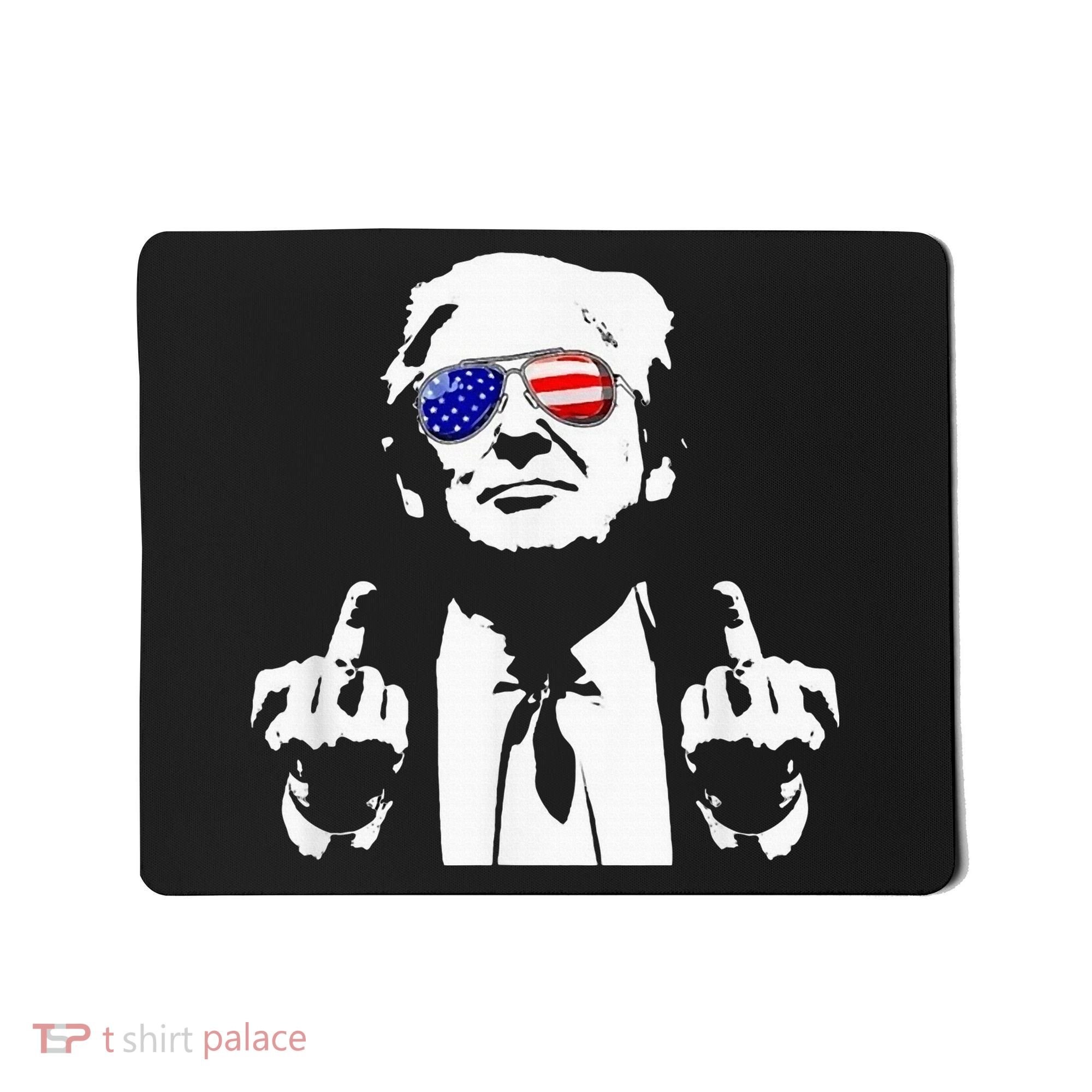 Donald Trump 2024 Middle Finger Conservative Republican Mousepad
