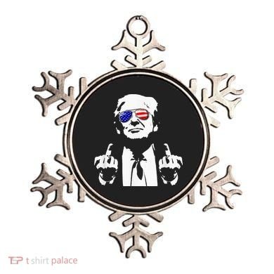 Donald Trump 2024 Middle Finger Conservative Republican Ornament