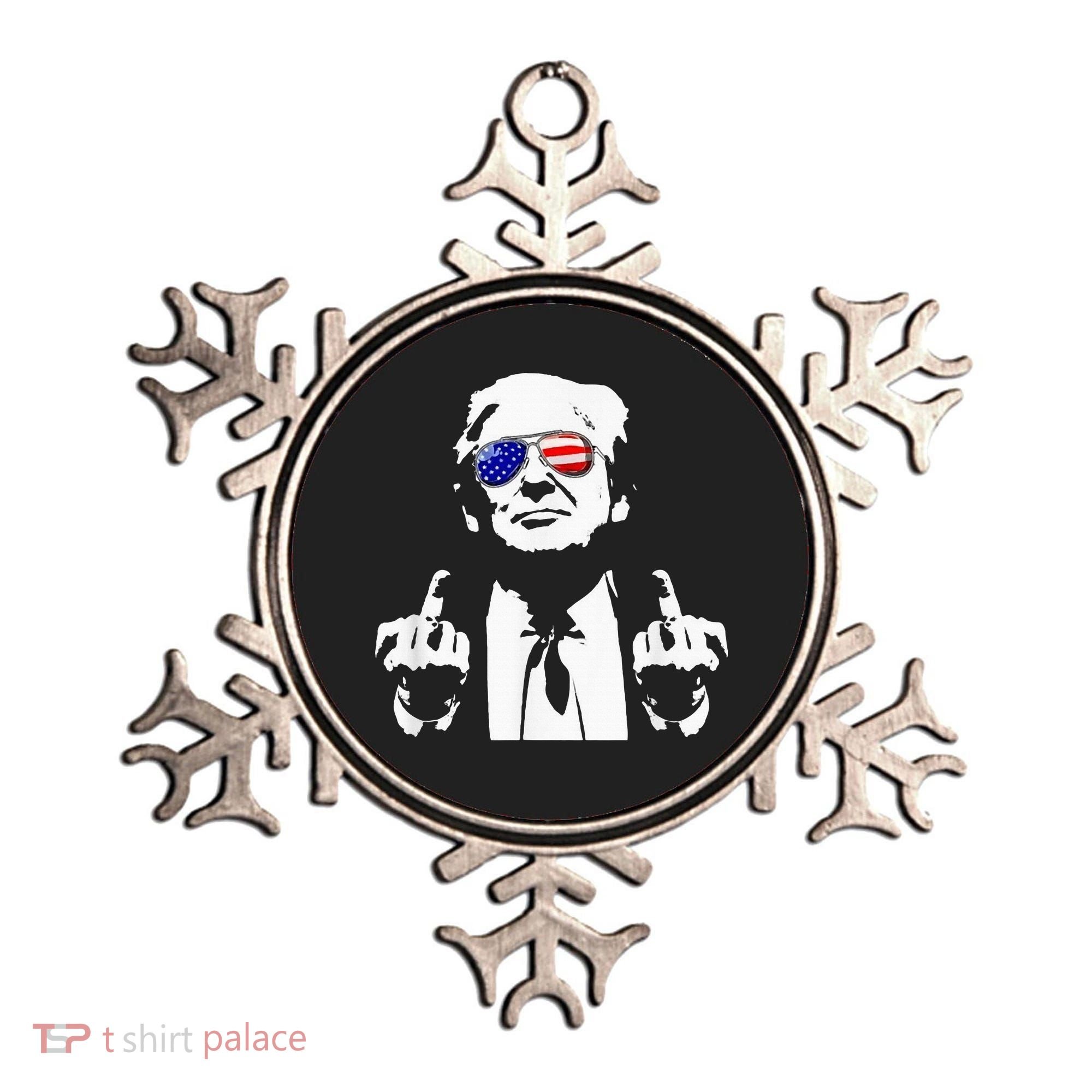 Donald Trump 2024 Middle Finger Conservative Republican Ornament