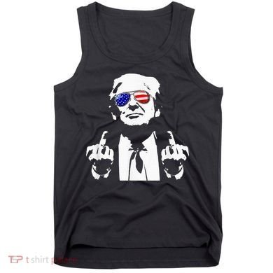 Donald Trump 2024 Middle Finger Conservative Republican Tank Top