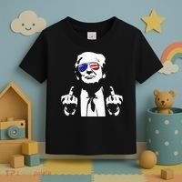 Donald Trump 2024 Middle Finger Conservative Republican Toddler T-Shirt thumb 3
