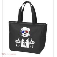 Donald Trump 2024 Middle Finger Conservative Republican Tote Bag thumb 3