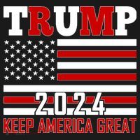 Donald Trump 2024 Keep America Great Usa Flag Long Sleeve Shirt thumb 2