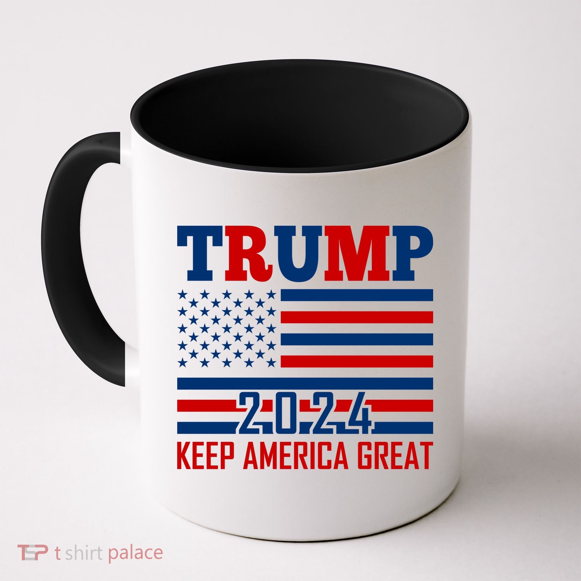 Donald Trump 2024 Keep America Great Usa Flag Coffee Mug