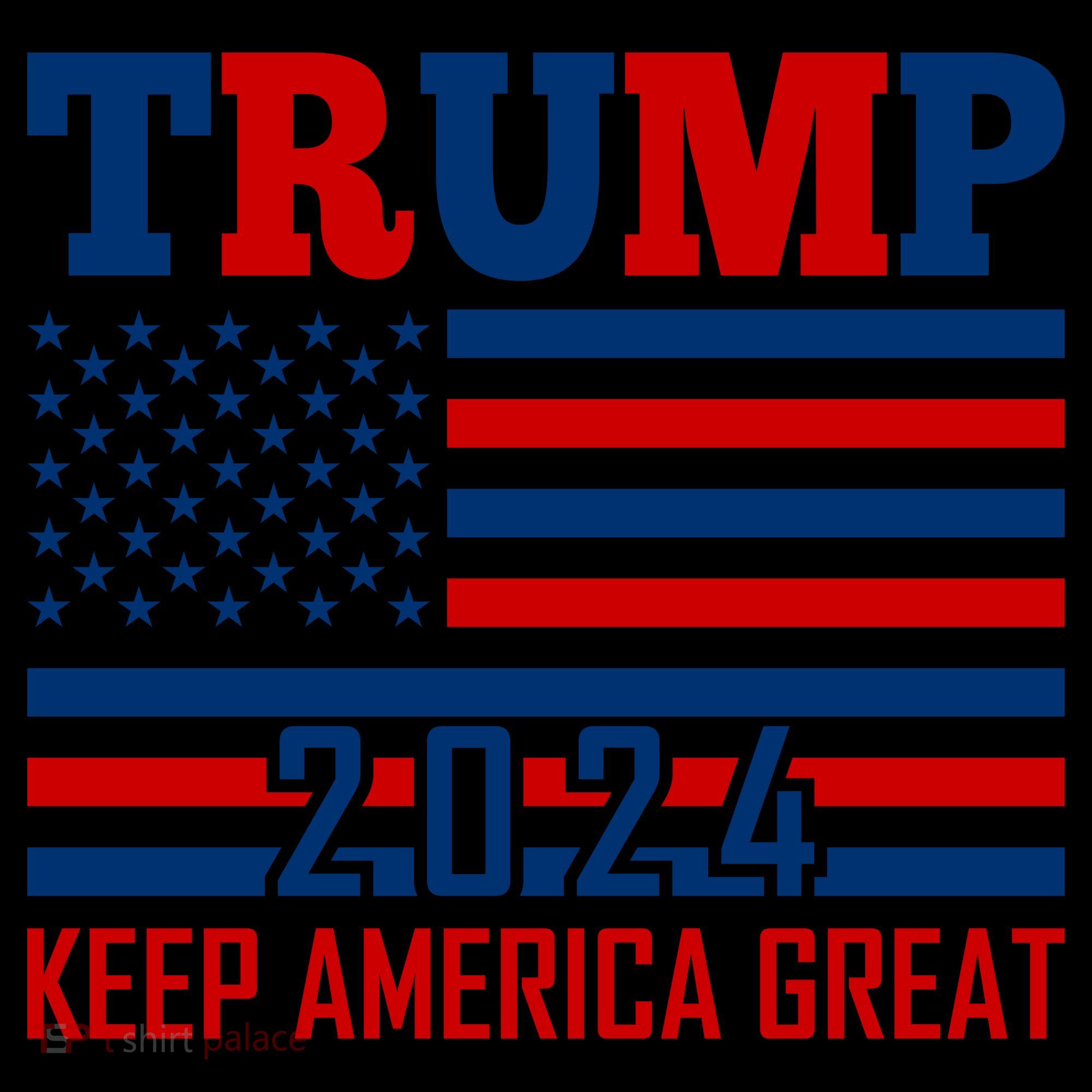 Donald Trump 2024 Keep America Great Usa Flag Coffee Mug