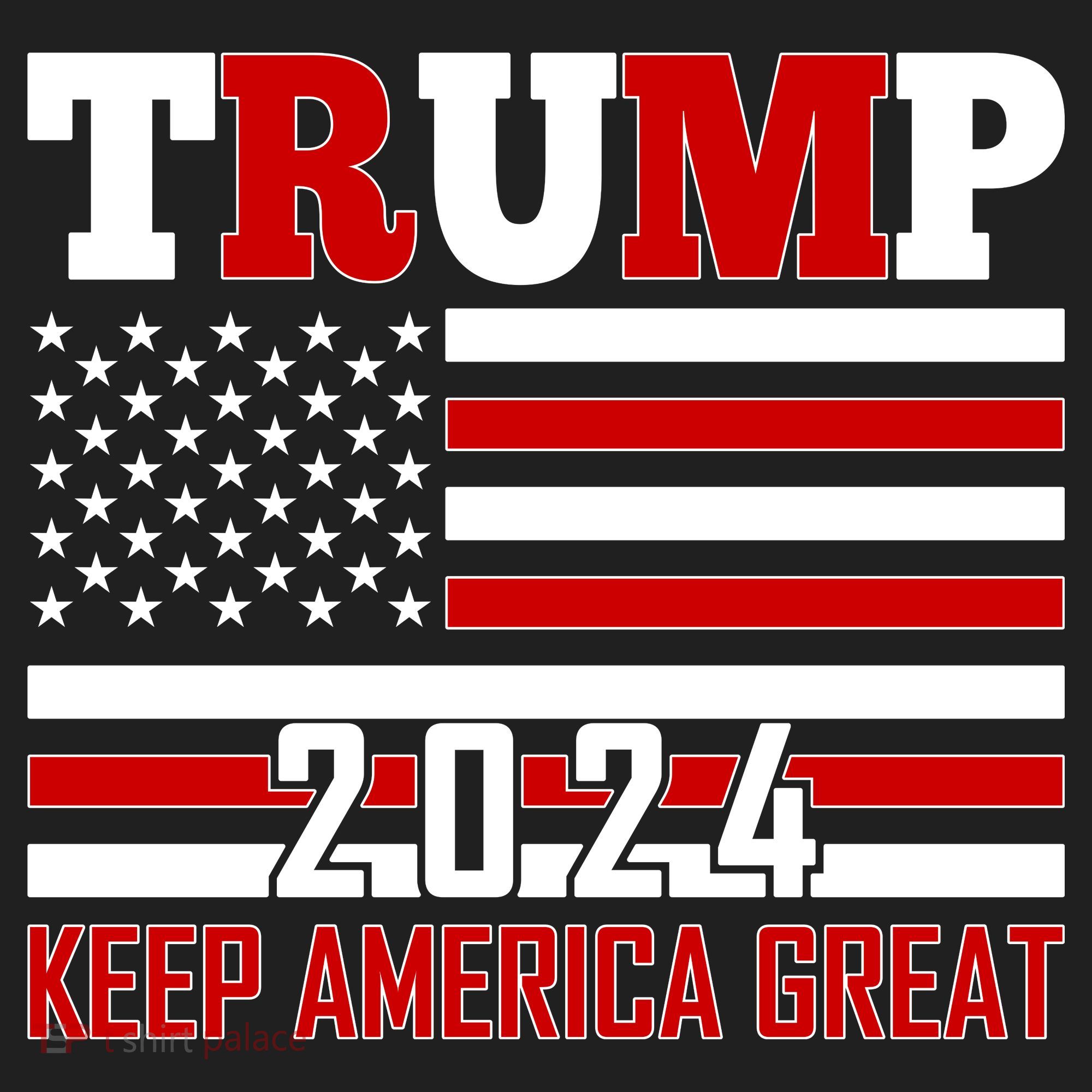 Donald Trump 2024 Keep America Great Usa Flag Beanie