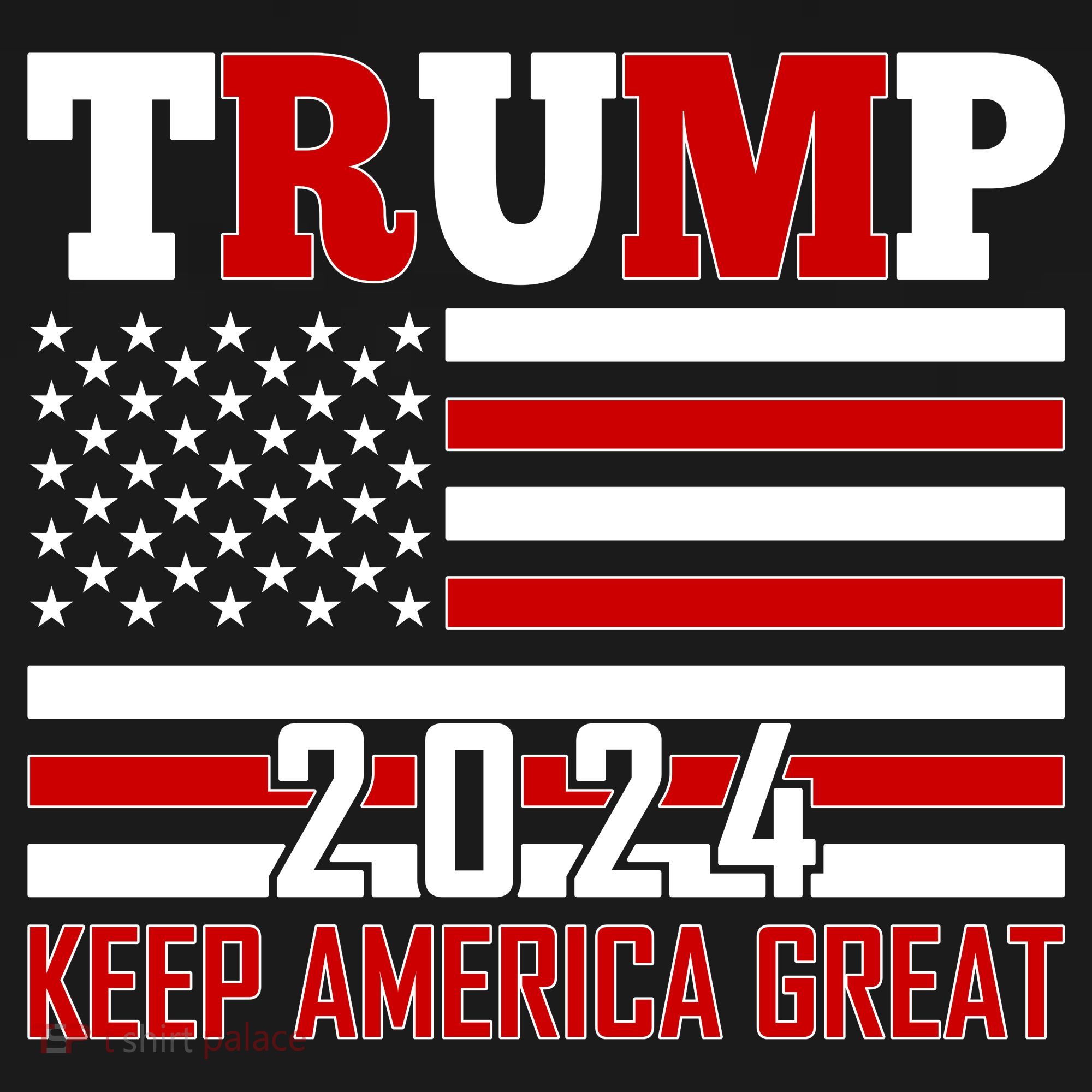 Donald Trump 2024 Keep America Great Usa Flag Women's Hoodie