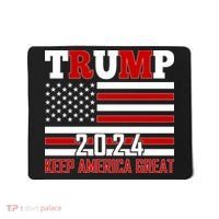 Donald Trump 2024 Keep America Great Usa Flag Mousepad thumb 0