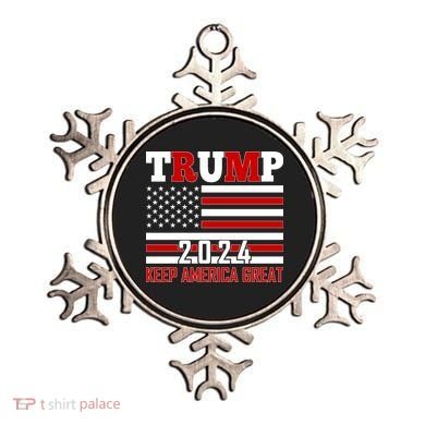 Donald Trump 2024 Keep America Great Usa Flag Ornament