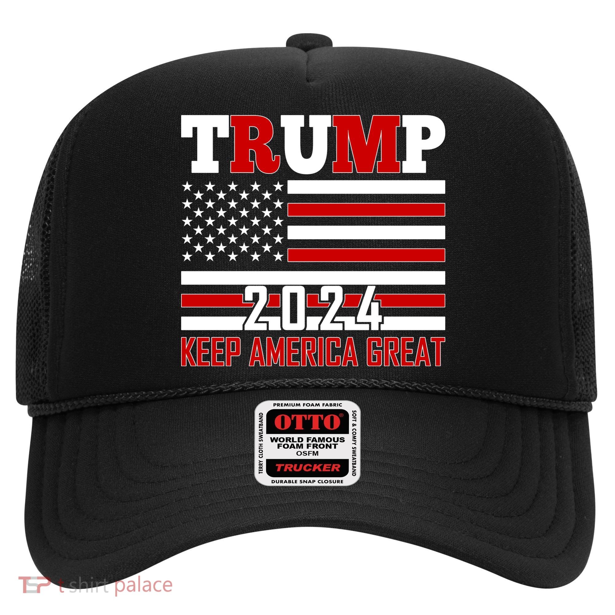 Donald Trump 2024 Keep America Great Usa Flag Hat
