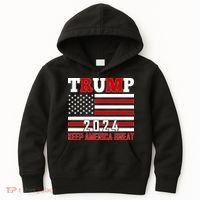 Donald Trump 2024 Keep America Great Usa Flag Kids Hoodie thumb 0