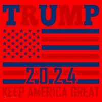 Donald Trump 2024 Keep America Great Usa Flag Santa Hat thumb 1
