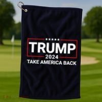 Donald Trump 2024 Take America Back Election Golf Towel thumb 1