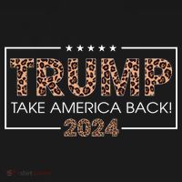 Donald Trump 2024 Take America Back Leopard Print Gift Wo Backpack thumb 2