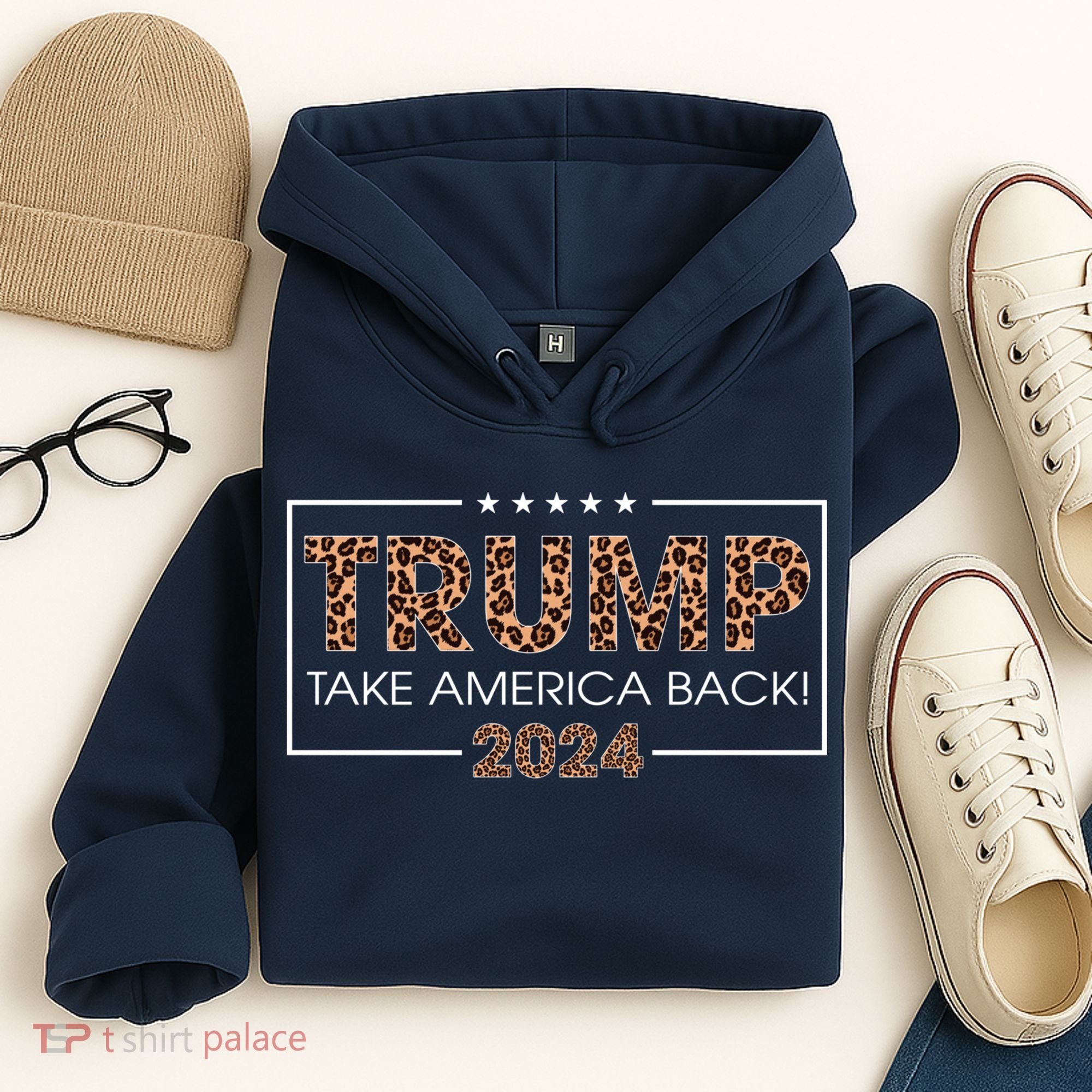 Donald Trump 2024 Take America Back Leopard Print Gift Wo Hoodie
