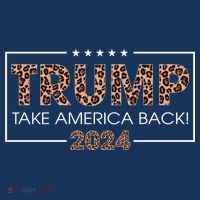 Donald Trump 2024 Take America Back Leopard Print Gift Wo Sweatshirt thumb 3