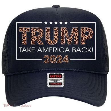 Donald Trump 2024 Take America Back Leopard Print Gift Wo Hat
