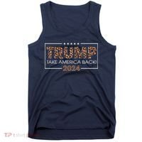 Donald Trump 2024 Take America Back Leopard Print Gift Wo Tank Top thumb 0