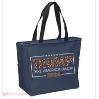 Donald Trump 2024 Take America Back Leopard Print Gift Wo Tote Bag thumb 2