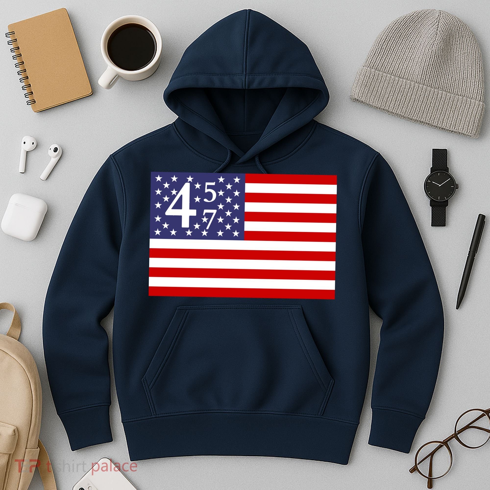 Donald Trump 45 47 Political Hoodie