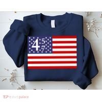 Donald Trump 45 47 Political Sweatshirt thumb 2