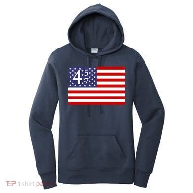 Donald Trump 45 47 Political Women's Hoodie
