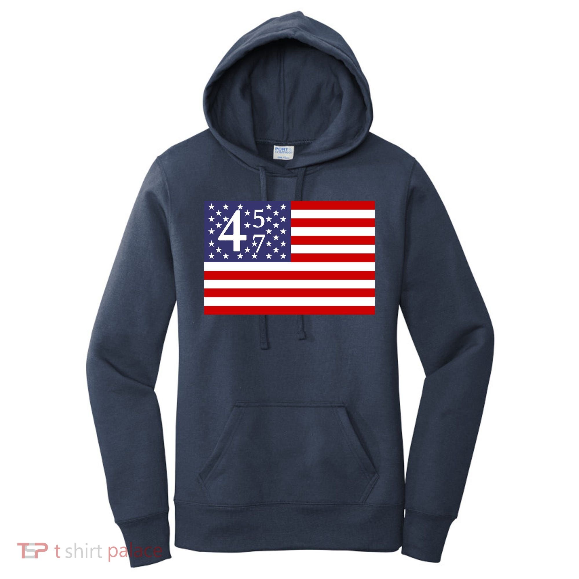Donald Trump 45 47 Political Women's Hoodie