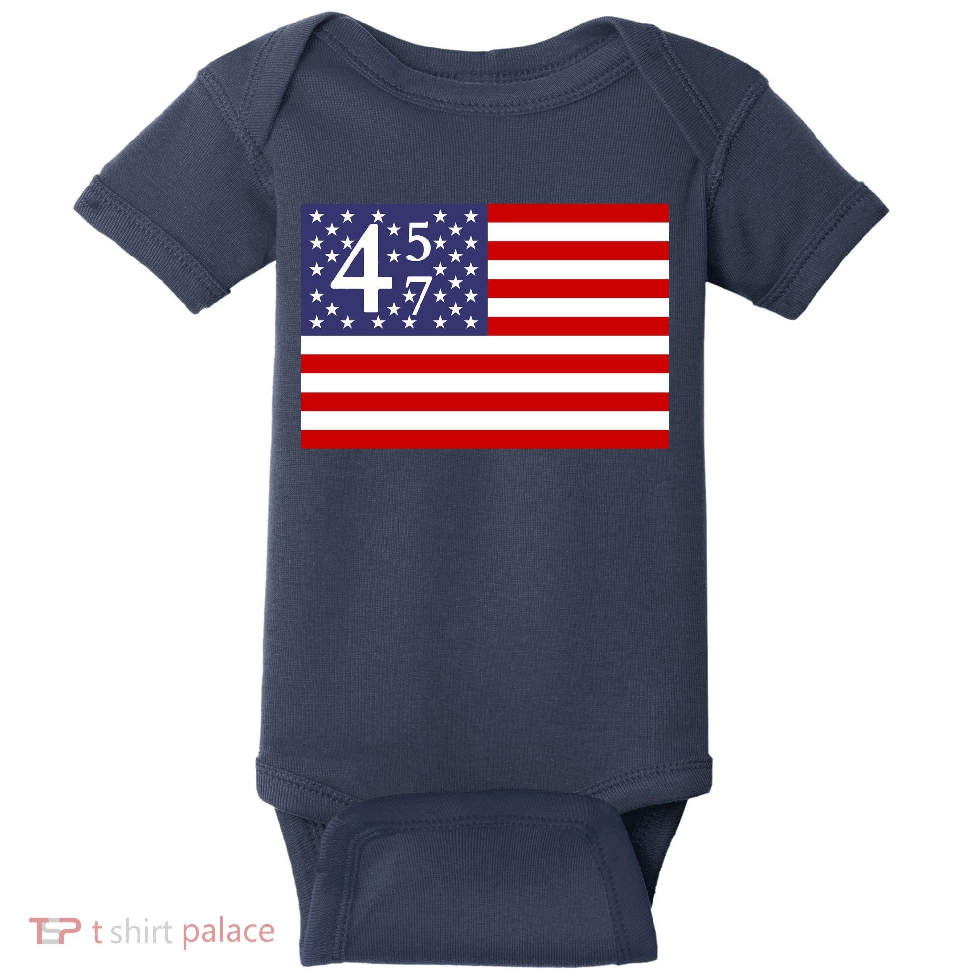 Donald Trump 45 47 Political Baby Bodysuit